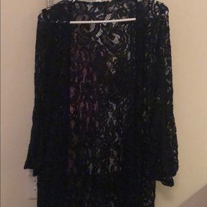 Laced beach cover up